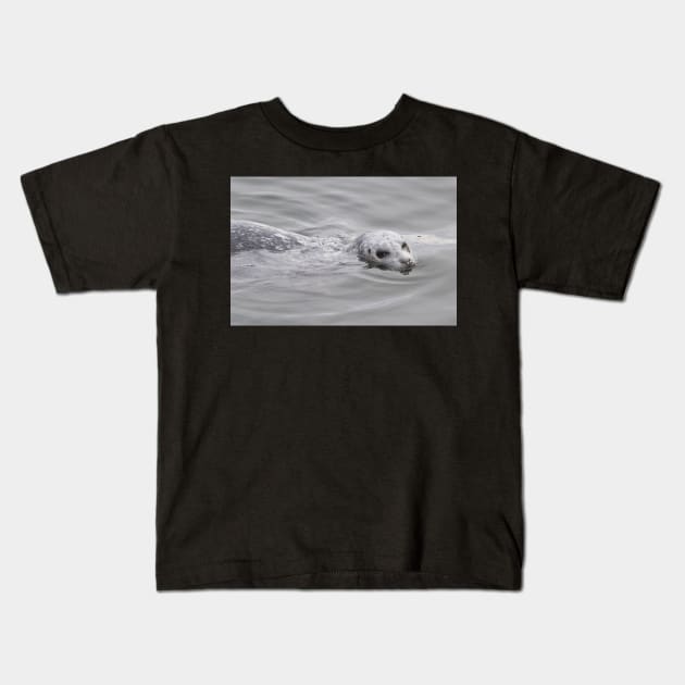 Cheeky Harbor Seal Winks at the Photographer Kids T-Shirt by walkswithnature